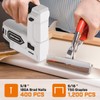 Bielmeier 4V 2-in-1 Nail Gun, 1600Pcs Nails and Staples