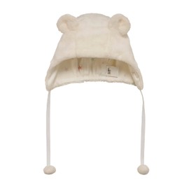 Miki House 43-9201-494 Hat, Hat, Hat, Made in Japan, For Boys, Girls, Baby, Baby Clothes, Free (17.3 - 19.7 inches (44 - 50 cm), White × Yellow