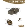 QLEUIFT 1 x Hasp Vintage Antique Clasps, Bronze Iron Design,