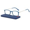 KoKoBin Ultra-thin anti-blue reading glasses anti-glare glasses (Blue, 3.00)