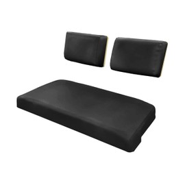 E-Z-GO Marathon "Staple On" Golf Cart Replacement Seat Cover Set (Black)