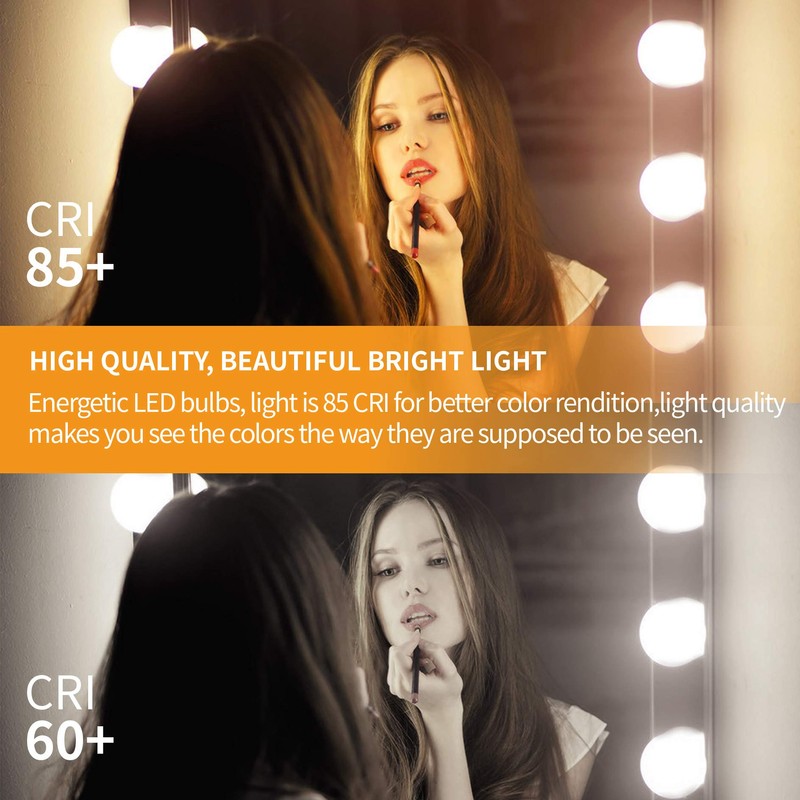 Vanity Light Bulbs 60 Watt Equivalent - G25 Globe LED