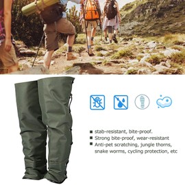 Rodilleras Ajustables, Polainas para Piernas Al Aire Libre para Máxima Protección contra Mordeduras de Serpiente, Ideal para Senderismo, Camping, caza.