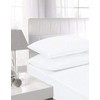 NIYS Luxury Bedding Flat 100% Egyptian Cotton Flat Sheet (White,