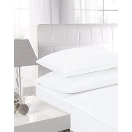 NIYS Luxury Bedding Flat 100% Egyptian Cotton Flat Sheet (White, King)