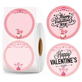Valentine Direct Thermal Stickers Happy Valentine's Day Sticker Labels 2 inch Sweet Heart Valentine's Day Love Decorations for Thermal Label Holiday Party Shipping Sticker 500 Pcs (Valentine's)