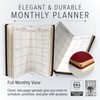 Gallery Leather Pocket Monthly Planner 2026, Elegantly Bound Calendar Planner