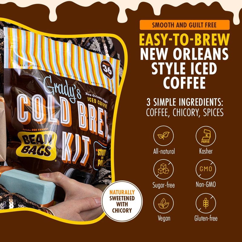 GRADY’S COLD BREW, New Orleans Style, 100% Arabica Ground Coffee