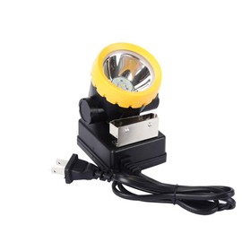 Hunting friends Safety Mining Headlamp Coal Miner Headlight Explosion-Proof Mining Light Waterproof Lamp BK2000 Rechargeable Led Coal Flashlight for Helmet Hard Hat Hunting Fishing (Black)