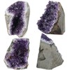 mookaitedecor Natural Amethyst Druzy Segment Raw Piece Gemstone Amethyst Crystal