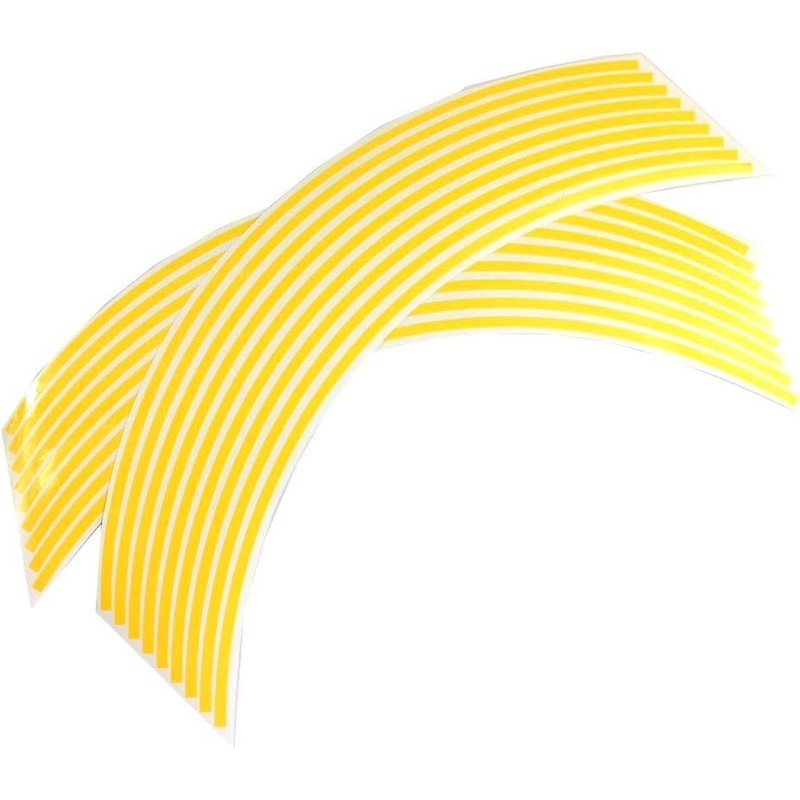 Motorcycle 14" Wheel Rim Sticker Rim Line Tape (8mm Wide,