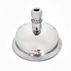 USA Lab Hemispherical Reducer Lid w/ 1/2" Compression Superlok - 3", 4", 6", 8" - 4"