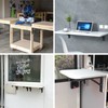 YUMORE Folding Shelf Brackets, 14 Inch Heavy Duty Collapsible Shelf