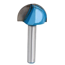 Aexit Round Drill Hole Special Tool Dual Flutes 1/4" x 7/8" Grooving Cove Box Bit for Carpenter Model:12as444qo100