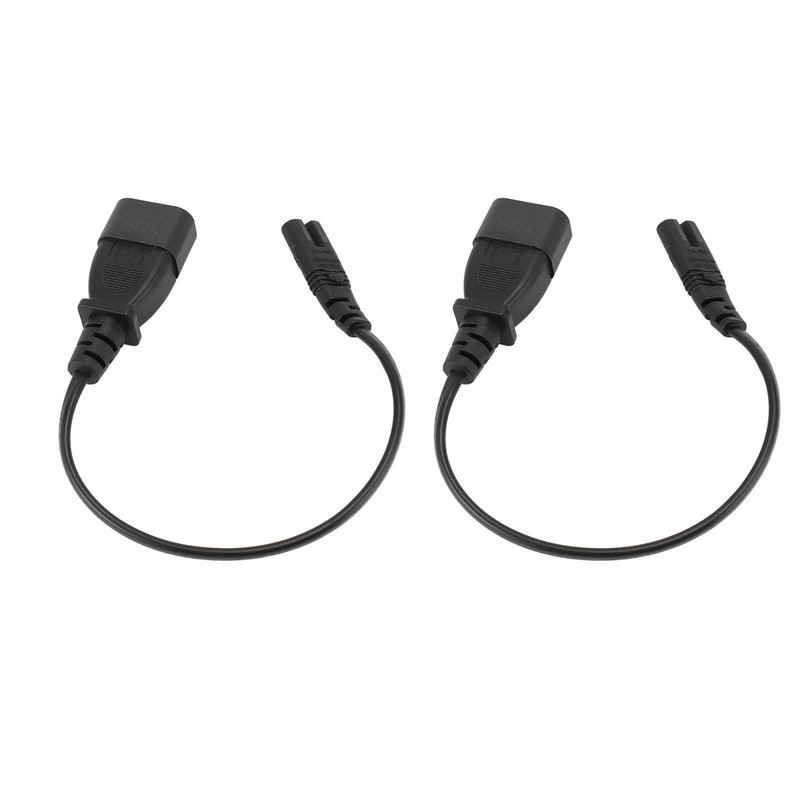 IEC320 C14 Male to IEC320 C7 Female Power Adapter Cable
