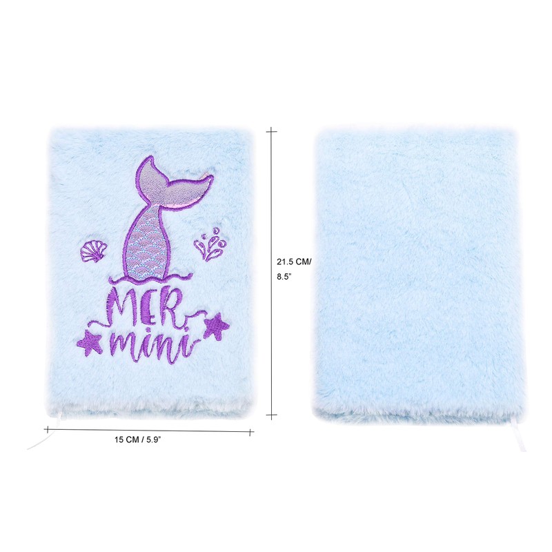 EXERZ Cute Mermaid Notebook Journal Diary Magic Notepad Office School