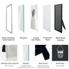 DECANIT 8x10 Picture Frame Metal, Thin Profile Photo Frame 8