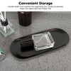 Candle Holder Tray with Wick Dipper Decorative Oval Shape Mattee