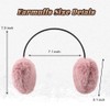 XIAOHAWANG Winter Earmuffs Women's Warm Ear Warmers Girls Warm Fluffy,
