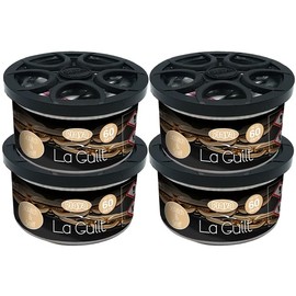 Flava Flava Couture Car Air Freshener Tin - La Guilt (Pack of 4) - Strong, Odour Eliminating Designer Perfume Inspired Car Accessories ?C Premium Scented Air Freshener for Men or Women - Lasts 60 Days