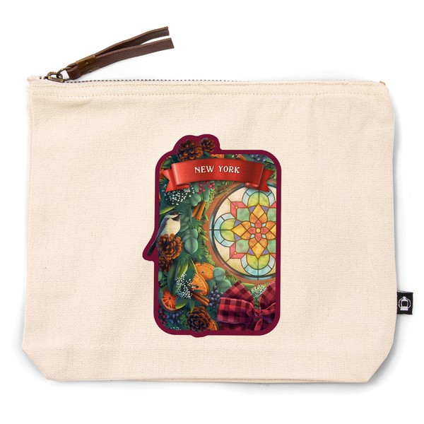 Lantern Press New York, Front Door with Christmas Wreath, 100%