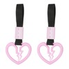PATIKIL 2Pcs Broken Heart Shaped Car Handle Straps, Car Hanging