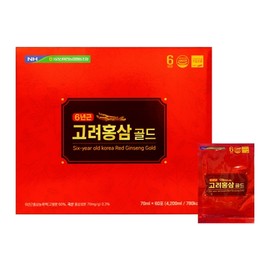 Jirisan Macheon Nonghyup 6-Year-Old Korean Red Ginseng Gold 70ml x 60 Sachets / 지리산마천농협 6년근 고려홍삼골드 70ml*60포