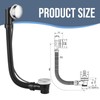 Upgraded Bath Waste and Overflow Kit Chrome Pop Up Bath