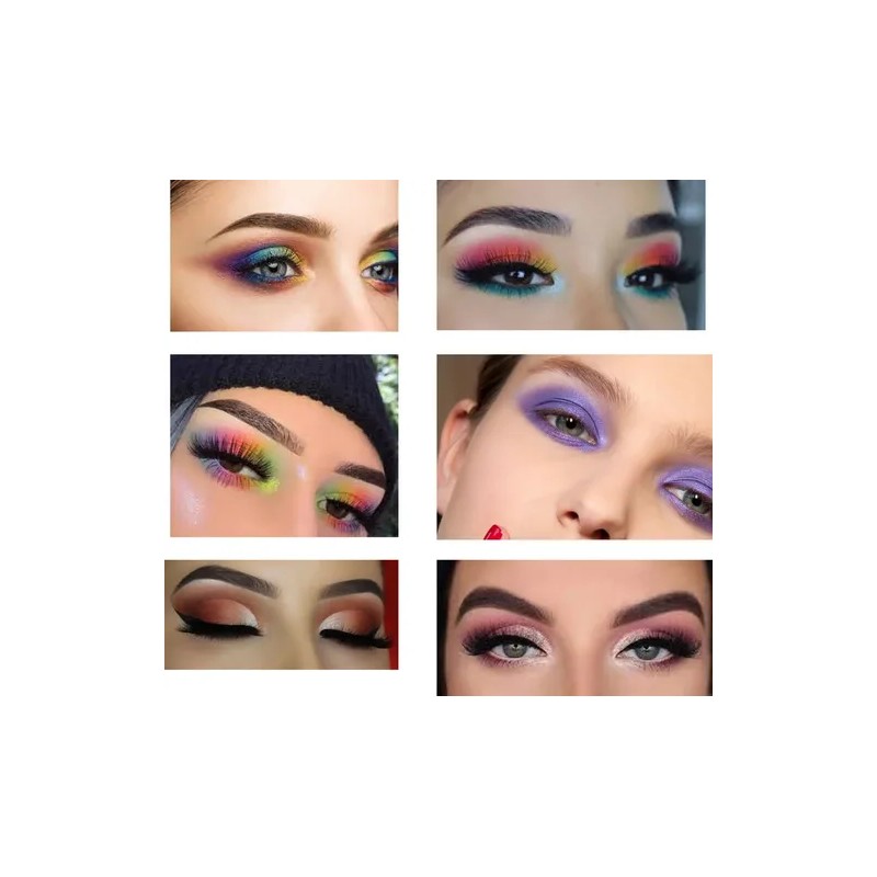 Paleta Sombras Nude 39 Grande Tonos Maquillaje Glitter Mate