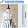 Mantieqingway Bow Tie for Women, Satin Ribbon Girls Self-tie Bowtie