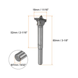 HARFINGTON 2pcs Forstner Drill Bits 18mm (11/16") Tungsten Carbide 2 Cutters Wood Forstner Bit Opener for Hinge Hole Drilling Woodworking