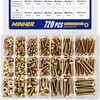 MINHER 720PCS M4 M5 M6 Bolts and Nuts Assortment Kit