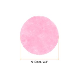 HARFINGTON 100pcs Round Felt Circles, 10mm 3/8" Pre Cut Felt Craft Pads Non-Woven Mini Felt Fabric Circles for DIY Sewing Handcraft Cut Projects Craft Finishing, Pink