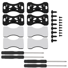 SG Store 4PCS Rear Camera Mounting Bracket with Screw Holes Spacing 0.51 Inch Car Back Up Camera Mount Bracket For Rear Cameras