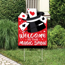 Big Dot of Happiness Ta-Da, Magic Show - Party Decorations - Magical Birthday Party Welcome Yard Sign