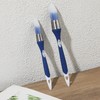 Bates- Trim Brush Set, 1" & 0.6", Blue and White