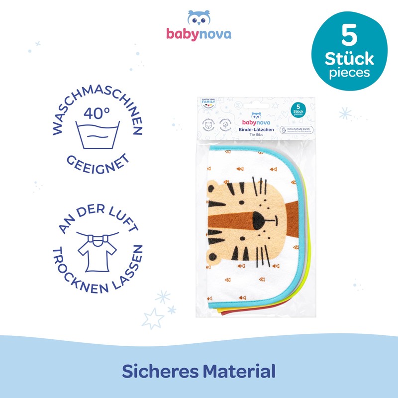 BABY-NOVA Babynova Bib, Tie Bib