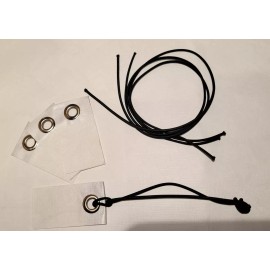 Tyvek 4 - Self Adhesive Grommet Tabs w/ Cords for Tyvek Homewrap Tent Footprint sheets