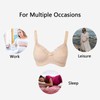 Gratlin Women's Plus Size Cotton Nursing Bra Support Wireless Breastfeeding