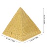 Garneck 2Pcs Vintage Egyptian Pyramid Decorative Model - Small Resin