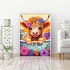 BEAYIOU Cow Diamond Painting Kits for Adults Beginners - Flower