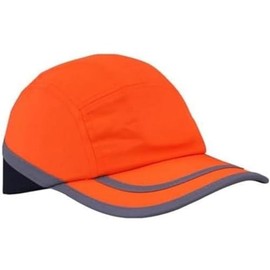 Ultimate Industrial HPBC-HV+ ORANGE Two-Tone Premium Bump Cap, Orange/Navy