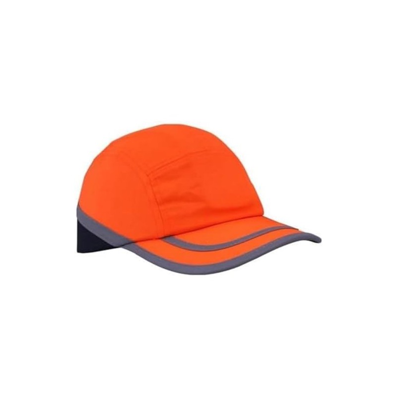 Ultimate Industrial HPBC-HV+ ORANGE Two-Tone Premium Bump Cap, Orange/Navy