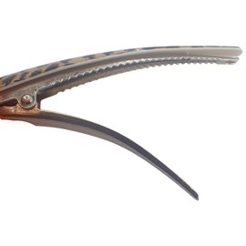 Topkids Accessories 8cm Hair clips for Women, Duckbill/Beak/Concorde design, Sectioning Hair Clips, Hair Accessories for Women, Hair grips, Hairdressing clips (Floral pink)