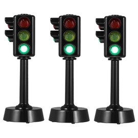 TOYANDONA Set of 3 Children's Traffic Light Toy Simulation Traffic Lights Model Toy Educational Duties for Children