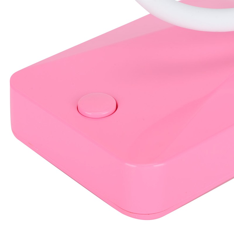2 Sets LED Desk Lamp Pink Flexible Gooseneck Foldable Home