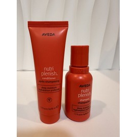 Aveda Deep MOISTURE Nutriplenish Shampoo and Conditioner Travel Size New 1.7 OZ