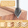 BINSTAK 60 Degree V Groove Router Bit 1/4 Inch Shank,