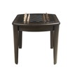 Steve Silver Diletta Game End Table w/Chessboard in Dark Walnut