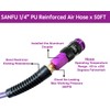 SANFU (PU) Polyurethane Reinforced 1/4”ID(6.3 x 9.8mm) x 50ft, Air